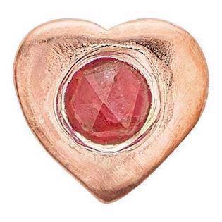 Ruby Heart rosa forgyldt 925 sterling sølv  Collect urskive pynt smykke fra Christina Collect
